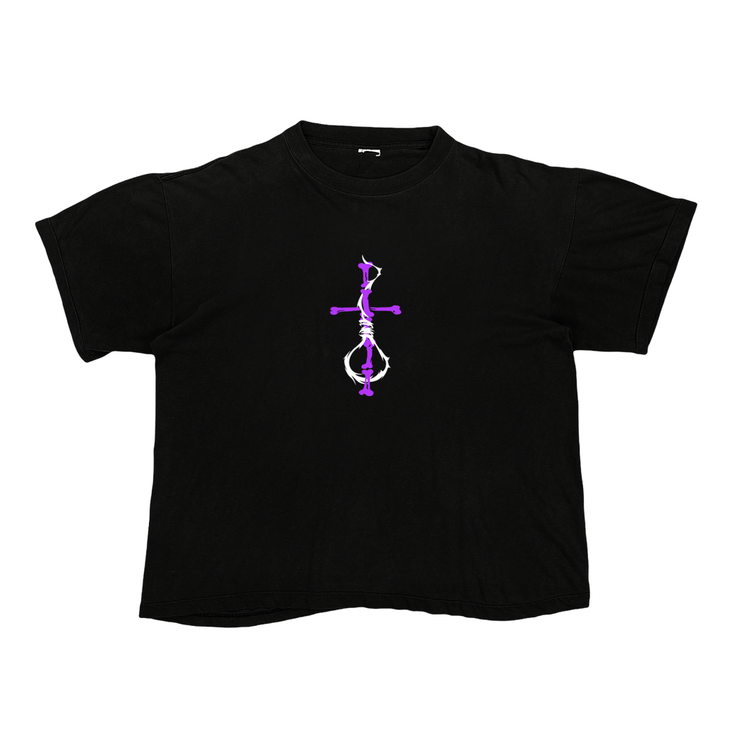 PURPLE BONECROSS TEE
