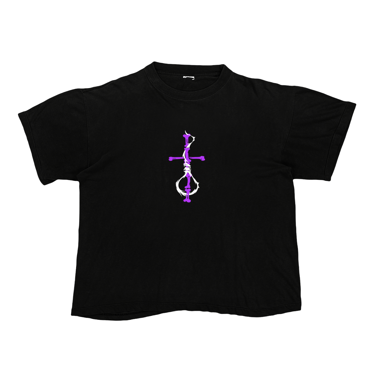 PURPLE BONECROSS TEE