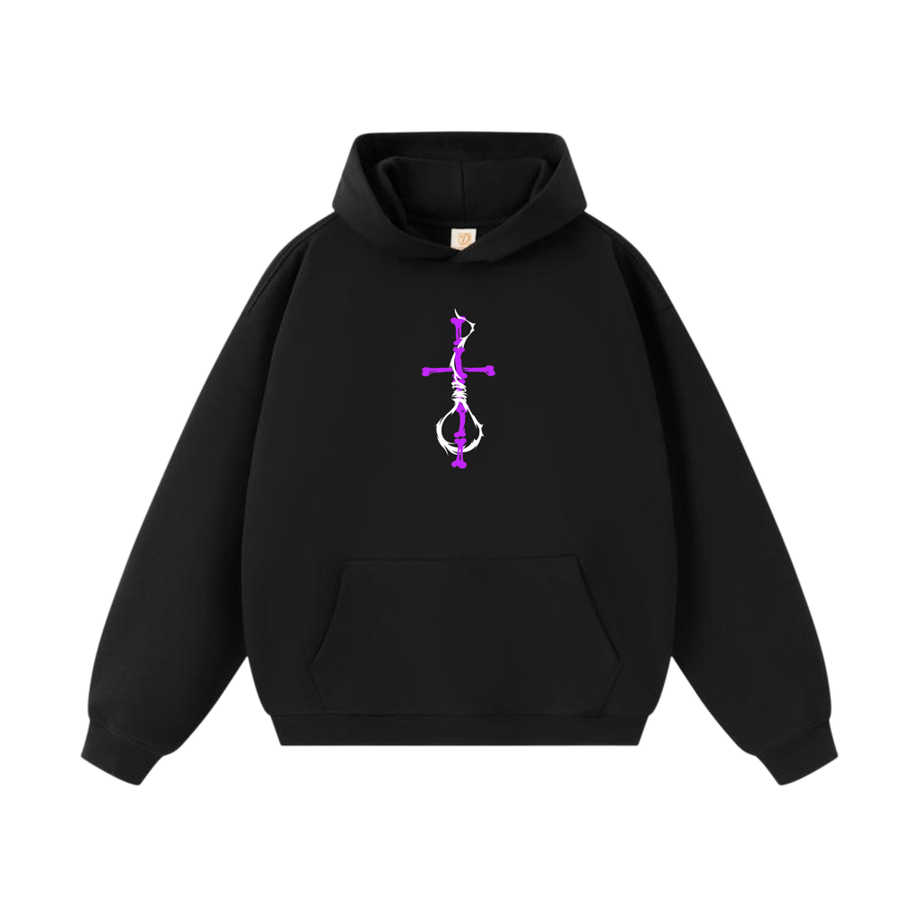 PURPLE BONECROSS HOODIE